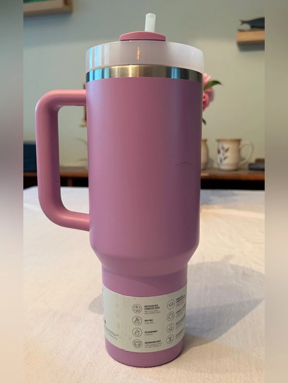 BRAND NEW STANLEY 40 oz Quencher H2.O Flowstate Tumbler with straw & handle🌷 - Picture 2 of 6
